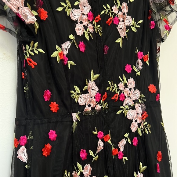 SAM EDELMAN Embroidered Midi Dress | Size 2 - Picture 10 of 11